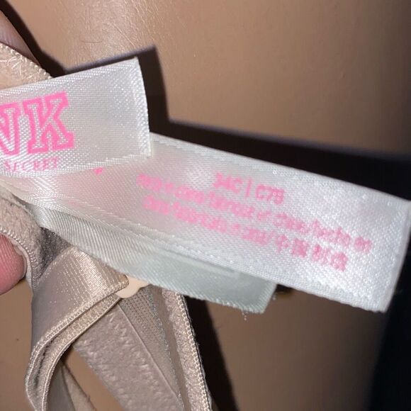 PINK Victoria's Secret Beige Wear Everywhere Multi-Way Push Up Bra Size 34C - Picture 6 of 9